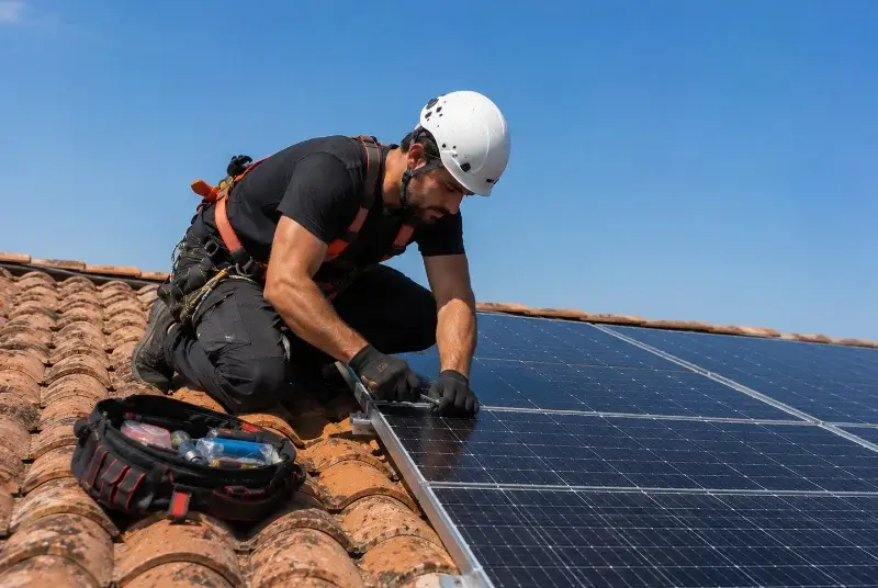 Maintenance et monitoring de panneaux solaires à Ayguesvives